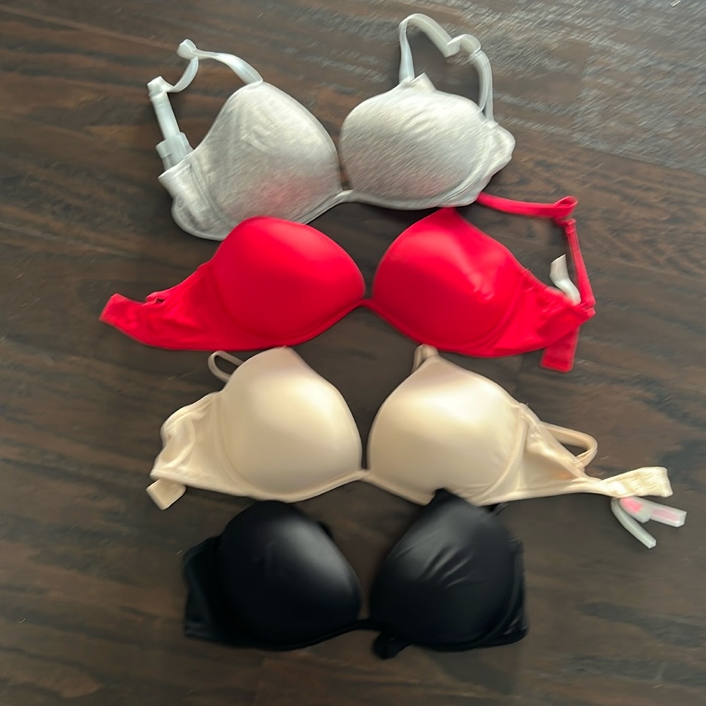 BUNDLE Victorias Secret Pink Bras 34 DD